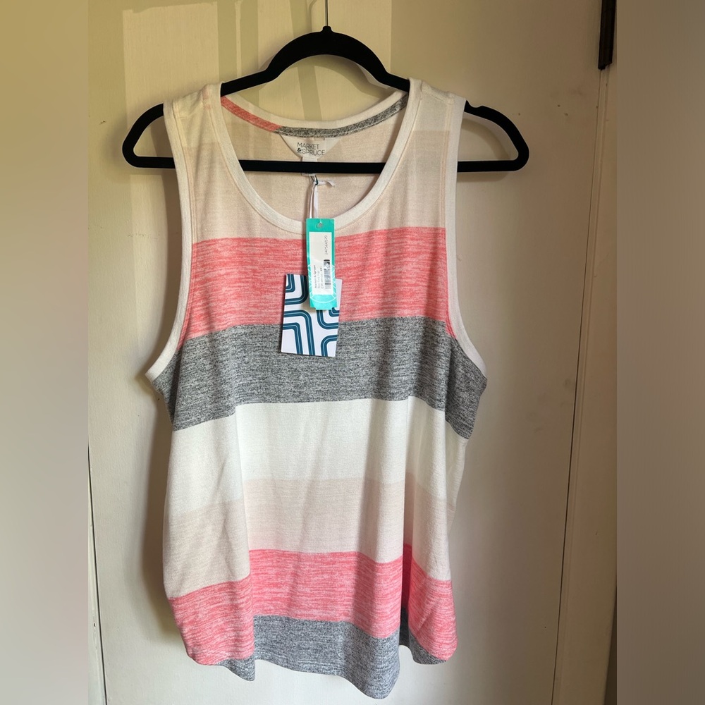 Market & Spruce Knit Tank off white XXL